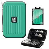 Target Darts Takoma XL Darts Wallet Case, Aqua – Holds 6 Darts, Protective EVA Holder with Double Zip Lock Pouches – Professional Dart Accessories