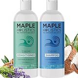 After Swim Shampoo and Conditioner Set - Chlorine Shampoo and Conditioner for Swimmers with Tea Tree and Rosemary Oil - Clarifying Shampoo for Hard Water Chlorine and Saltwater with Replenishing Oils
