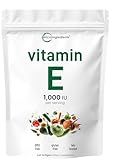 Micro Ingredients Vitamin E 1000 IU (450 mg) Per Serving, 240 Softgels | Daily Vitamin E Supplement | 4-Month Supply | Non-GMO, Gluten Free