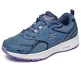 Skechers Women's Go Run Consistent Sneaker, Blue/Purple, 7.5 Wide