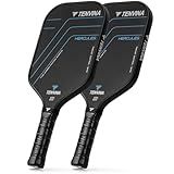 TENVINA Pickleball Paddles Set of 2, Multi-Layer T700SC Textured Carbon Fiber Pickleball Paddle, 16MM Thicknesses Pickle Ball Paddle, Strong Spin & Power Surface of USAPA Approved Pickle Racket