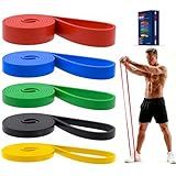 Pull Up Bands, Resistance Bands Set, Exercise Workout Bands for Men & Women, Ideal for Body Stretching, Physical Therapy and Muscle Training - Colorful
