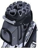 ASK ECHO T-Lock Golf Cart Bag, Quiet 14-Way Full-Length Divider (Grey)