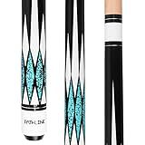 Pathline Pool Cue Stick - 58 inch Canadian Maple Billiard Pool Stick (Blue 21oz)
