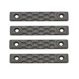 Tizuqe 4 Pcs High-Strength Nylon Rail Covers, Non-Slip Low Profile Panel Protectors for M-LOK System, Heat Resistant Grip Guard Accessories (12cm / 8cm)
