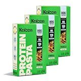 Kaizen Low Carb Pasta, 20g High Protein, 6g Net Carb, Fusilli 8 Oz (3-Pack)