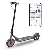 Electric Scooter for Adults, Foldable Commuter Electric Scooter 350W Motor, 19MPH Speed, 21 Mile Range, 8.5" Solid Tires, Smart App Control, Phone Holder, Dual Brake System, 265 lbs Capacity