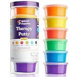 Special Supplies Therapy Putty for Kids and Adults - Resistive Hand Exercise Stress Relief Therapy Putty Kit, Set of 6 Strengths, 3 Ounces of Each Putty