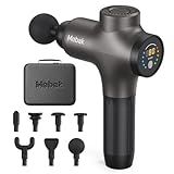 Mebak 3 Massage Gun, Massage Gun Deep Tissue for Athletes, Professional Muscle Percussion Massager, Massager for Shoulder Leg Back Body Pain Relief, Quiet Portable Sport Tool, Gifts for Him
