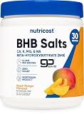 Nutricost BHB Salts Drink Mix (Peach Mango) 30 Servings, 5G BHB Per Serving