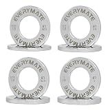 EVERYMATE Chrome Fractional Weight Plates Set of 8 Micro Weight Plate Pair of 0.25LB 0.5LB 0.75LB 1 LB for Olympic Barbells for Strength Training Micro Plates Weight Plate