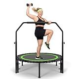 ACWARM HOME 40" Mini Rebounder Trampoline for Adults, 440 Lbs Load, Green