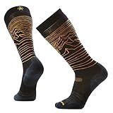 Smartwool, Men's, Snowboard Full Cushion Iguchi x Arbor Over The Calf Socks, Black, Medium