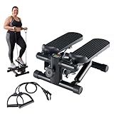 NEWBULIG Mini Stepper for Exercise at Home Stair Step Machine for Indoor Fitness Portable Home Gym Stepper for Full Body Workout 300lb Weight Capacity