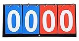 LIUSM 4-Digital Portable Table Top Scoreboard Flipper, Multi Sports Score Flip Scoreboard Score Keeper