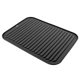 Heat Resistant Silicone Mat for Hair Tools: Curling Iron, Flat Iron, Hair Straightener - Portable Hair Styling Pad Cover(Black)