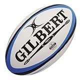 Gilbert Omega Match Rugby Ball (Black,/Royal, Size-5)