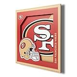 YouTheFan NFL San Francisco 49ers 3D Logo Series Wall Art - 12x12