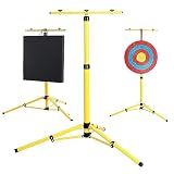 SOPOGER Archery Target Stand for Backyard Adult, Adjustable Target Stands for Outdoors Range Practice Shooting, Durable Archery Stand Steel Brackets for EVA Foam Straw Targets (Target Stand)