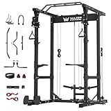 MAJOR FITNESS Drone1 Power Cage - Multi-Function Power Rack for Home Gym (Black)