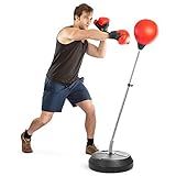 Tech Tools Punching Bag with Stand Adjustable Boxing Speed Bag Teens Adults