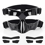 HIAARO BK01B Nose Guard for Broken Nose, Sports Face Shield Masks with Padding, Adjustable, Breathable, and Clear for Adults and Teenagers, Suitable for Basketball, Soccer, and Other Sports