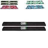 COR Surf Aero Roof Rack Pads for Wide Bars, Black, 28in