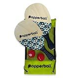 Paddleball Set by Popperball - Premium Beach Paddle Ball Set with 2 Paddles, 2 Balls & 1 Carry Bag