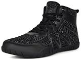 Sisttke Mens Wrestling Shoes Fighting Sports Lightweight Boxing Shoes for Adults Black/11Wide