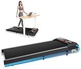 Under Desk Treadmill, Walking Treadmill Pad, 2.5 HP 265 Lbs Low Noise Walking Pad Incline LED Display with Remote Control Walking Jogging Running Machine, Treadmills for Home and Office