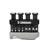 D’Addario Varigrip Hand Exerciser–Improve Dexterity and Strength in Fingers, Hands, Forearms- Adjust Tension Per Finger– Simulated Strings Help Develop Calluses- Comfortable Conditioning