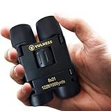 Binoculars for Adults | Compact Small Mini Travel Binocular for Bird Watching High Powered Electronics Cruise Ship Essentials Norwegian Alaska Must Haves Hiking Camping Gear a by VULNESS (Black, 8X21)