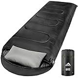 MEREZA 0 Degree Winter Sleeping Bag for Adults Kids with Pillow, Cold Weather Sleeping Bag for 4 Season Camping Hiking Backpacking Sleeping Bags for Big and Tall