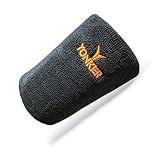 Premium Wrist Guard, Lightweight Protective Gear for Cricket and Baseball, Comfortable Safety Equipment for Batting (Black)