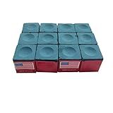 Master Billiard/Pool Cue Chalk Box, 12 Cubes, Blue