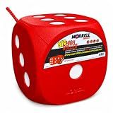 Morrell Big High Roller Foam Archery Target with 21 Bullseyes, Red | 6 Sided Cube, 17 lb Portable Dice Practice Target with Carry Handles for Compound Bows and Crossbows