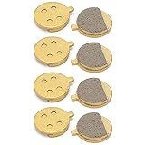 Scooter Brake Pads 4 Pair Electric Scooter Disc Brake Pad Copper Based Round Brake Pad for
