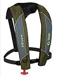 Onyx A/M-24 Automatic/Manual Inflatable Life Jacket, U.S. Coast Guard Approved, Low Profile, Compact Design, Manual Convertible Inflation Option