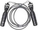 Rx Smart Gear Jump Rope - Black Ops Ergonomic Handles with Trans Black Cable Buff 3.4 8'6"| Jump Smart Weighted Speed Rope for Sports & Fitness, MMA, HIIT, Cardio & Functional Workout