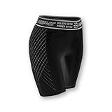 RIP-IT Women's Period-Protection Pro Softball Sliding Shorts - Padded Compression Shorts for Softball - Black - Size Women's Medium