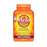 Metamucil, Psyllium Husk GLP-1 Friendly Fiber Capsules, 300 Capsules, 3-in-1 Fiber Supplement, Daily Psyllium Husk Fiber Capsules Help Support Digestive Health by Promoting Regularity*