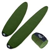 GrowSwell fabric Sock for Surfboard, Treetop Green Surfboard Cover, Surfboard Protection from Scratches, Dings, Wax, UPF 50+ proteciton, Keep 30°F cooler when covered (6‘0 long-rounded nose)