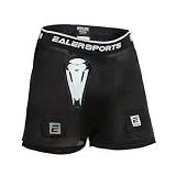 EALER HSM500 Men’s Snug Hockey Shorts Supporter, Core Mesh Jock Hockey Shorts Jock Pants with BioFlex Cup Included