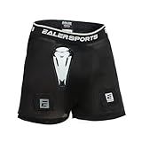 EALER HSM500 Men’s Snug Hockey Shorts Supporter, Core Mesh Jock Hockey Shorts Jock Pants with BioFlex Cup Included