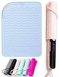 ANGENIL Heat Resistant Silicone Mat for Hair Tools - Counter Mat Pad Cover for Curling Irons, Flat Irons, and Hair Straighteners (9" x 6.5")