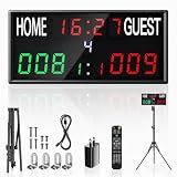 Beolisave Electronic Digital Scoreboard with Remote, Timer, Tripod