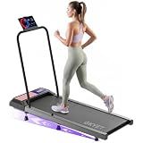 Walking Pad with Handle Bar, 8% Incline, Compact Under Desk Treadmill