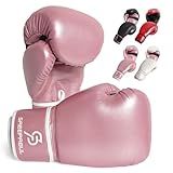 SAEEPABUL S200 Boxing Gloves for Men and Women Suitable for Boxing Kickboxing Mixed Martial Arts Maui Thai MMA Heavy Bag Fighting Training Pink, 10oz