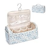 idoltimes Quilted Hair Tools Travel Bag, Cute Portable Organizer Case with Hanging Hook, Compatible with Dyson Airwrap Styler,Hair Curler Accessories