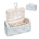 idoltimes Quilted Hair Tools Travel Bag, Cute Portable Organizer Case with Hanging Hook, Compatible with Dyson Airwrap Styler,Hair Curler Accessories